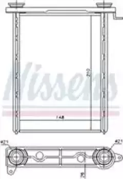 Радиатор печки NISSENS 73343
