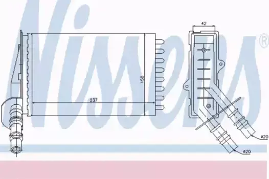 Радиатор печки NISSENS 73374