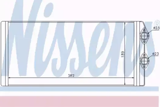 Радиатор печки NISSENS 73629