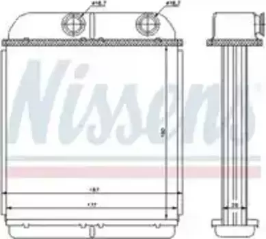 Радиатор печки NISSENS 73644
