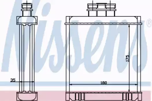 Радиатор печки NISSENS 73654