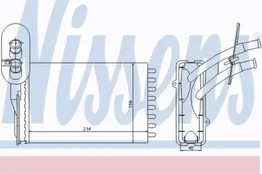 Радиатор печки NISSENS 73961