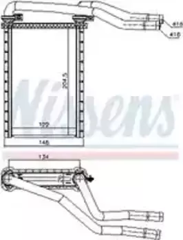 Радиатор печки NISSENS 73991