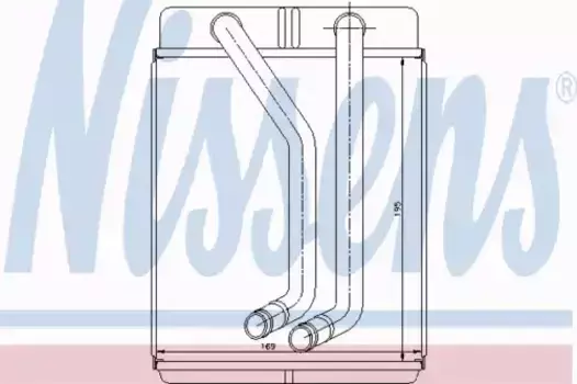 Радиатор печки NISSENS 77507