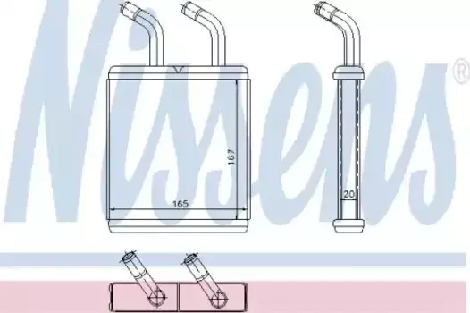 Радиатор печки NISSENS 77514