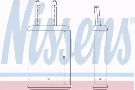 Радиатор печки NISSENS 77523