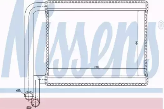 Радиатор печки NISSENS 77527