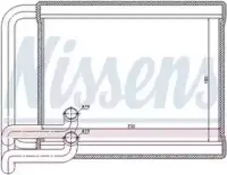 Радиатор печки NISSENS 77534