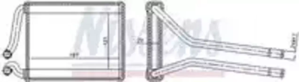 Радиатор печки NISSENS 77537