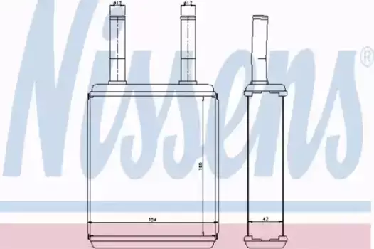 Радиатор печки NISSENS 77600