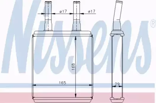 Радиатор печки NISSENS 77604