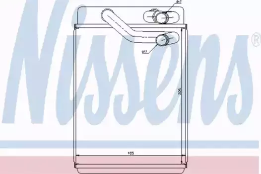 Радиатор печки NISSENS 77616