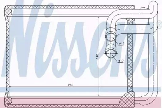 Радиатор печки NISSENS 77622
