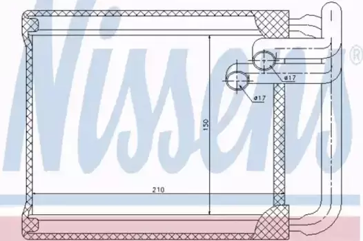Радиатор печки NISSENS 77632