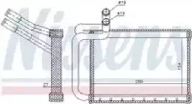 Радиатор печки NISSENS 77635