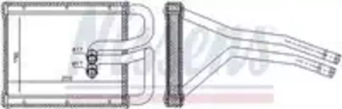 Радиатор печки NISSENS 77642