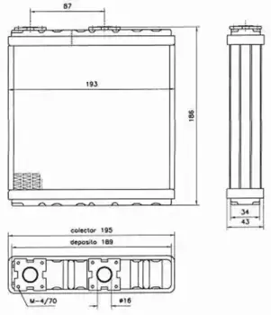 Радиатор печки NRF 52098