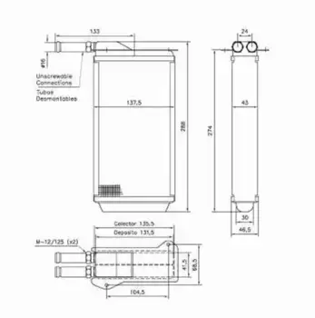 Радиатор печки NRF 52220