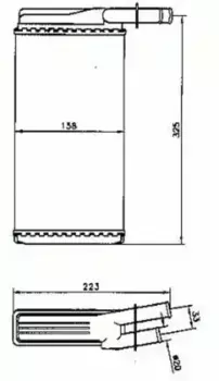 Радиатор печки NRF 53220