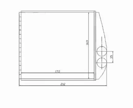 Радиатор печки NRF 54208