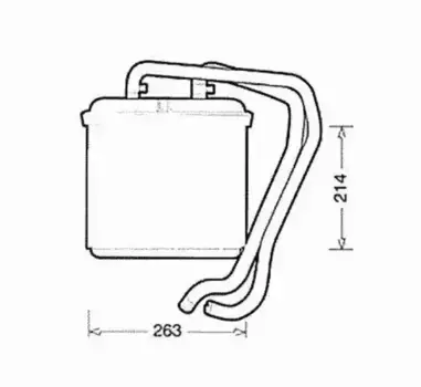 Радиатор печки NRF 54214