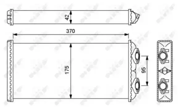 Радиатор печки NRF 54246