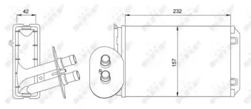 Радиатор печки NRF 54247