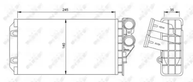 Радиатор печки NRF 54251