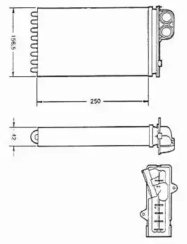 Радиатор печки NRF 58629