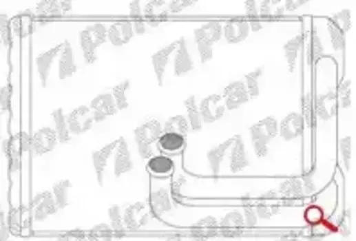 Радиатор печки POLCAR 3818N8-1