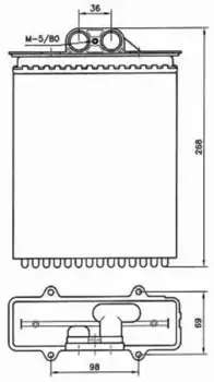 радиатор печки! с AC\ Opel Vectra all 95>