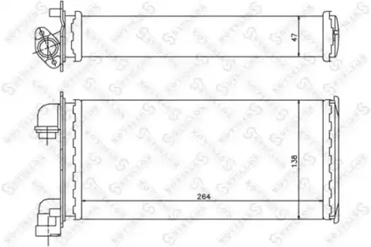 Радиатор печки STELLOX 10-35078-SX