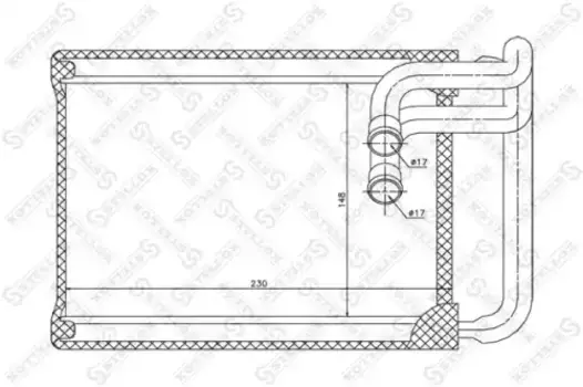 Радиатор печки STELLOX 10-35130-SX