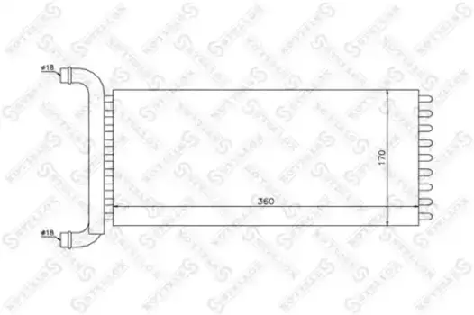 Радиатор печки STELLOX 10-35201-SX
