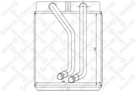 Радиатор печки STELLOX 10-35224-SX