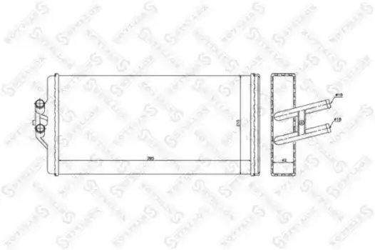Радиатор печки STELLOX 10-35232-SX