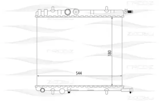 Радиатор системы охлаждения двигателя FREE-Z KK0173
