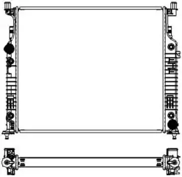 Радиатор системы охлаждения двигателя SAKURA 33121001