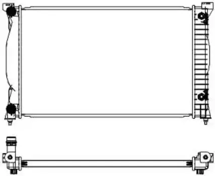 Радиатор системы охлаждения двигателя SAKURA 30611005