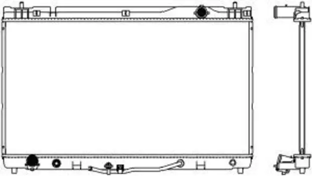 Радиатор системы охлаждения двигателя SAKURA 34611034