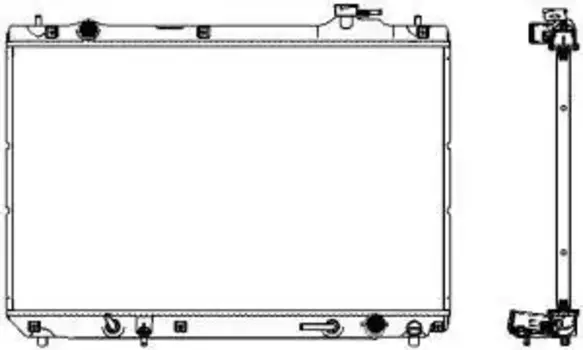 Радиатор системы охлаждения двигателя SAKURA 34611018