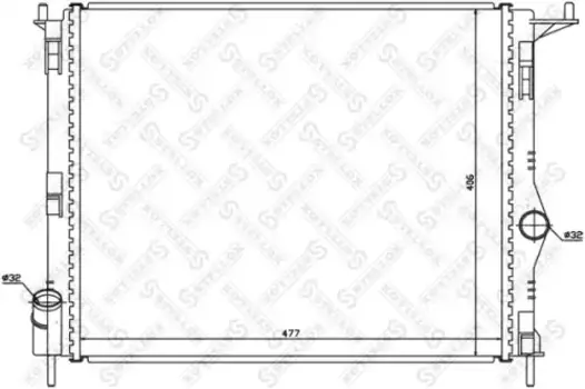 Радиатор системы охлаждения двигателя STELLOX 10-25473-SX