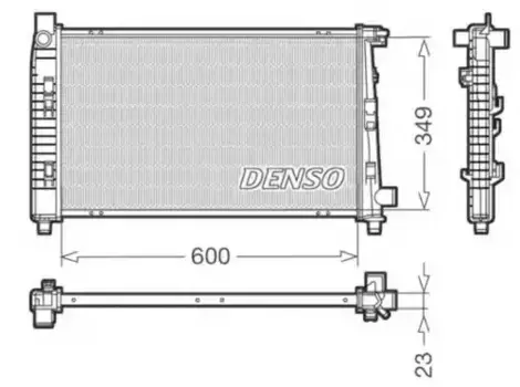 Радиатор системы охлаждения двигателя DENSO DRM17100