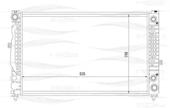 Радиатор системы охлаждения двигателя FREE-Z KK0106