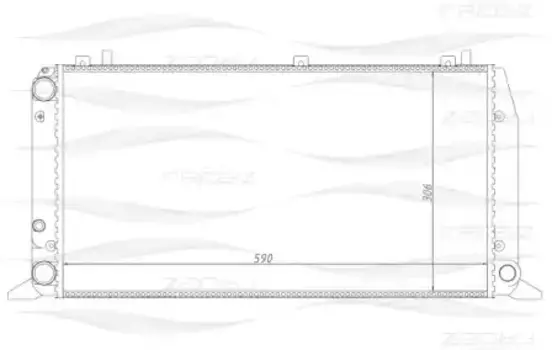 Радиатор системы охлаждения двигателя FREE-Z KK0109