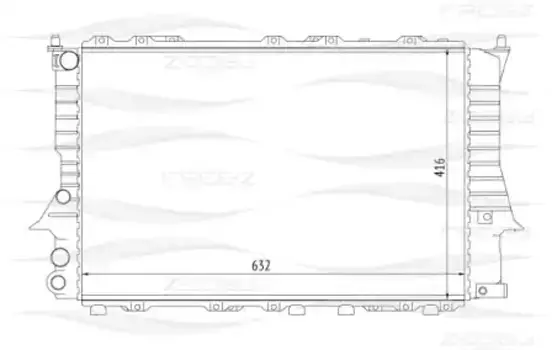 Радиатор системы охлаждения двигателя FREE-Z KK0111