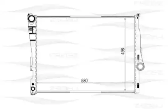 Радиатор системы охлаждения двигателя FREE-Z KK0125
