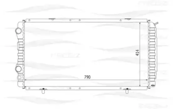 Радиатор системы охлаждения двигателя FREE-Z KK0127