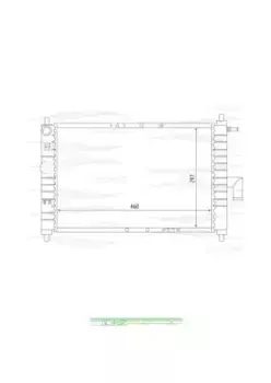 Радиатор системы охлаждения двигателя FREE-Z KK0135