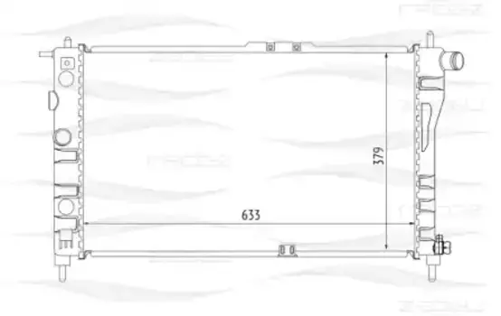 Радиатор системы охлаждения двигателя FREE-Z KK0136